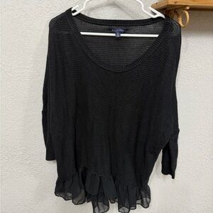 American Eagle Outfitters Dark Gray Knit Sweater